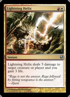 Magic the Gathering: Duel Decks: Ajani vs. Nicol Bolas card 23 Lightning Helix