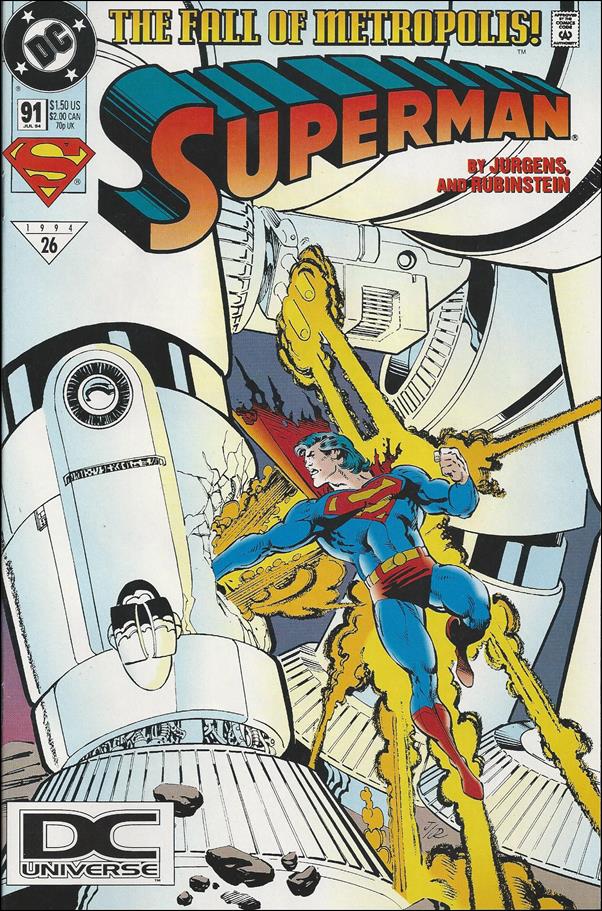 Superman (1987) issue 91-B DC Universe UPC (2nd Printing)