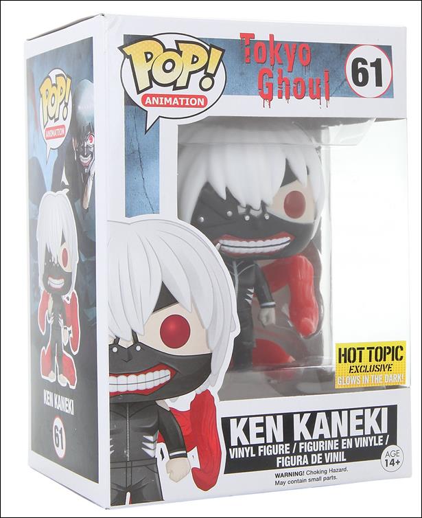POP! Animation figure 61-B Ken Kaneki (Glow) Hot Topic Exclusive