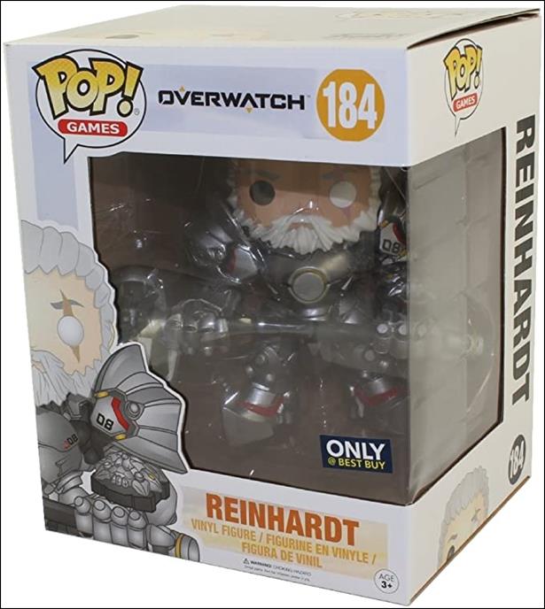 POP! Games figure 184 Reinhardt (6 Inch Bestbuy Exclusive)