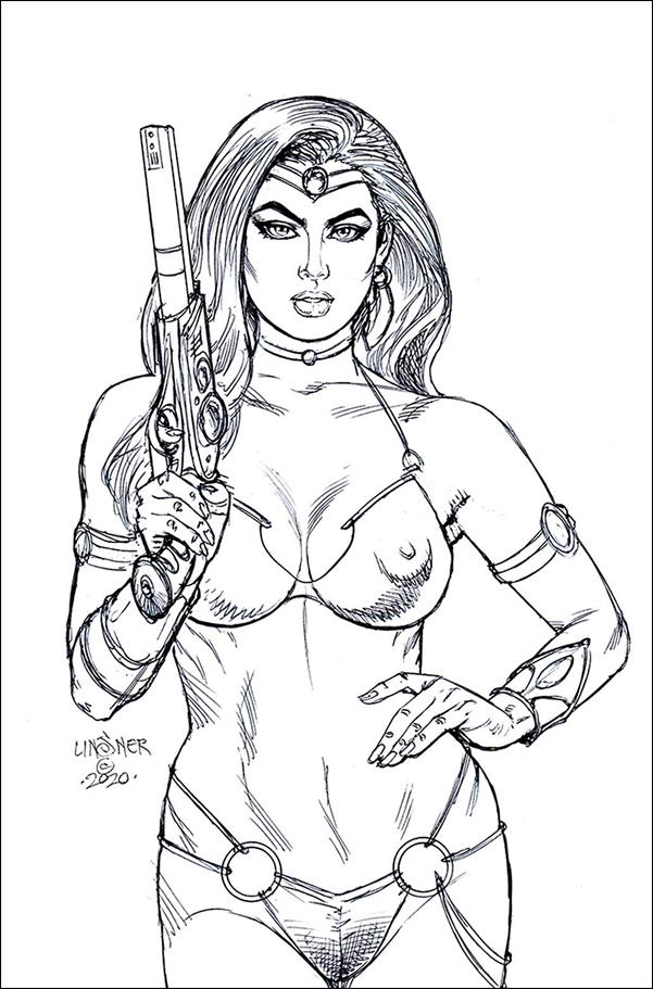 Dejah Thoris (2019) issue 12-P Joseph Michael Linsner 1:40 B&W Virgin Cover