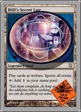 Magic the Gathering: Unhinged (Base Set) card 135 R&D's Secret Lair