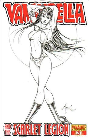 Vampirella and the Scarlet Legion issue 3-C Billy Tucci 1:10 Black and White Cover