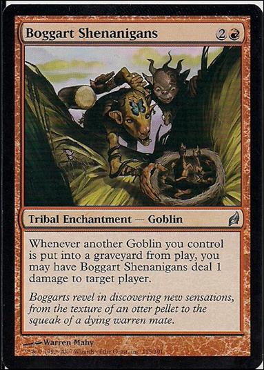 Magic the Gathering: Lorwyn (Base Set) card 155 Boggart Shenanigans