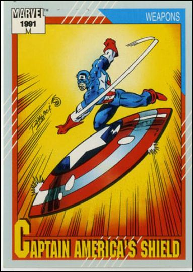 Marvel Universe: Series 2 (Base Set) card 127 Captain America's Shield