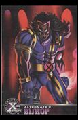 1996 Fleer Ultra X-Men All Chromium (Alternate X Embossed Subset) card 3 Bishop