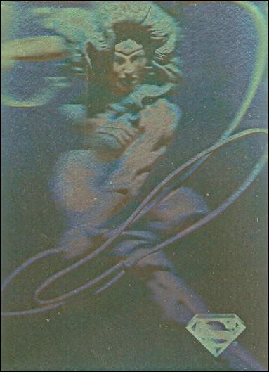 Superman Holo Series (Gold Hologram Parallel Base Set) card 23 Wonder Woman 