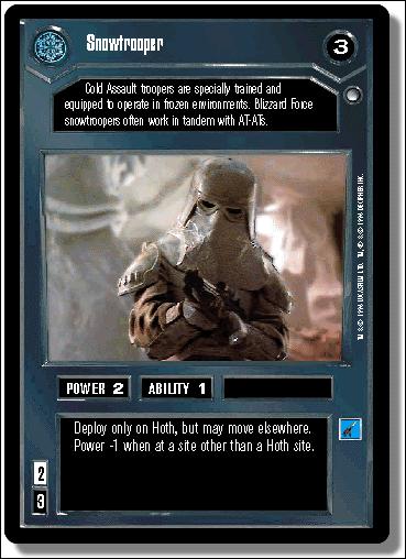 Star Wars: Hoth Limited (Base Set) card 10 Snowtrooper