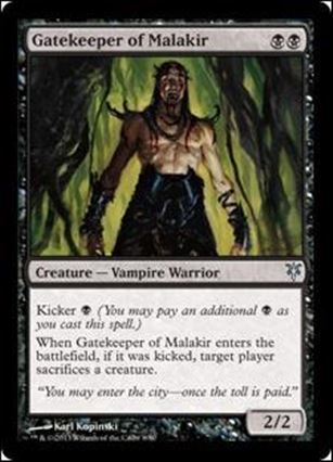 Magic the Gathering: Duel Decks: Sorin vs. Tibalt (Base Set) card 8 Gatekeeper of Malakir