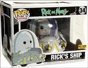 POP! Rides figure 34 Rick's Ship Hot Topic Exclusive