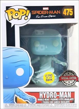 POP! Marvel figure 475-B Hydro-Man (Glows-In-The-Dark)