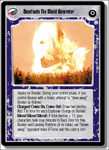 Star Wars: Endor Limited (Base Set) card 133 Deactivate The Shield Generator