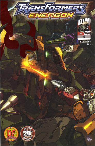 Transformers: Energon (2004) issue 25-C DF Red Foil Web Edition Cover 1/100