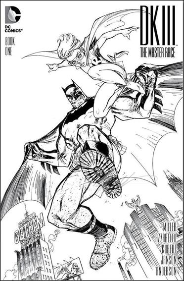 Dark Knight III: The Master Race issue 1-RA J. Scott Campbell Black & White Cover
