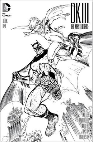 Dark Knight III: The Master Race issue 1-RA J. Scott Campbell Black & White Cover