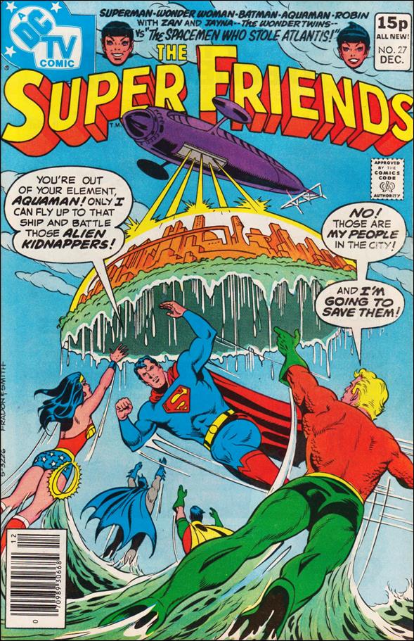 Super Friends (1976) issue 27-B UK Price Cover