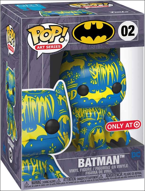 POP! Art Series figure 2 Batman (Blue & Yellow) Target Exclusive