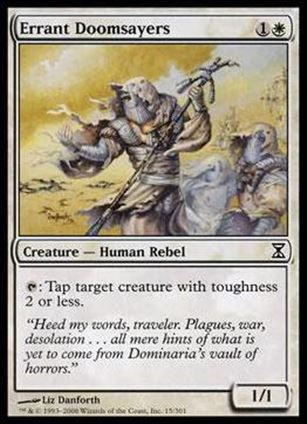 Magic the Gathering: Time Spiral (Base Set) card 15 Errant Doomsayers