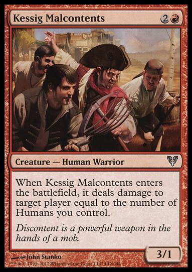 Magic the Gathering: Avacyn Restored (Base Set) card 142 Kessig Malcontents