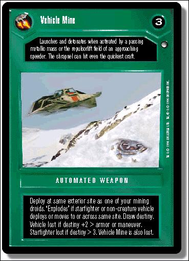 Star Wars: Hoth Limited (Base Set) card 79 Vehicle Mine