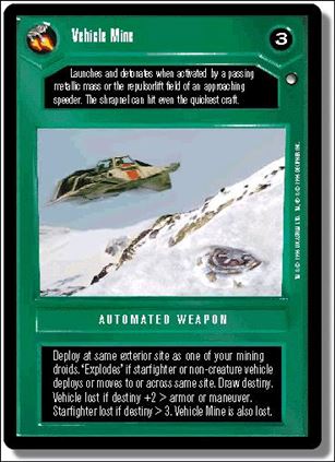 Star Wars: Hoth Limited (Base Set) card 79 Vehicle Mine