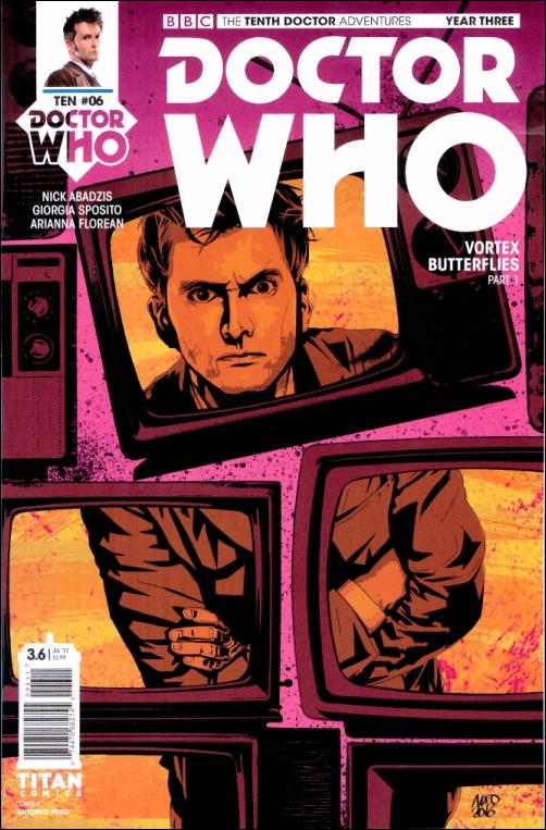Doctor Who: The Tenth Doctor Year Three issue 6 Antonio Fuso Cover