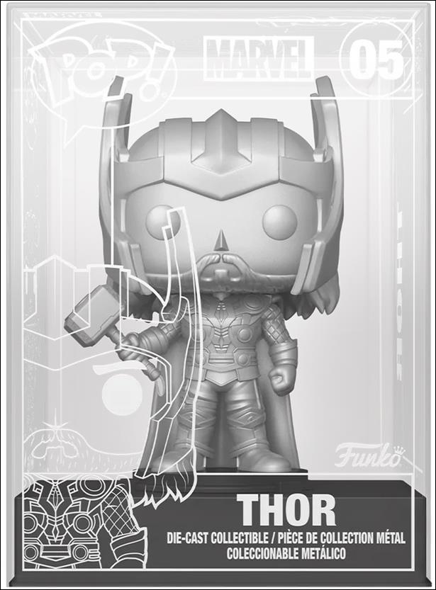 POP! Die-Cast figure 5-B Thor (Silver) Chase Funko Shop Exclusive