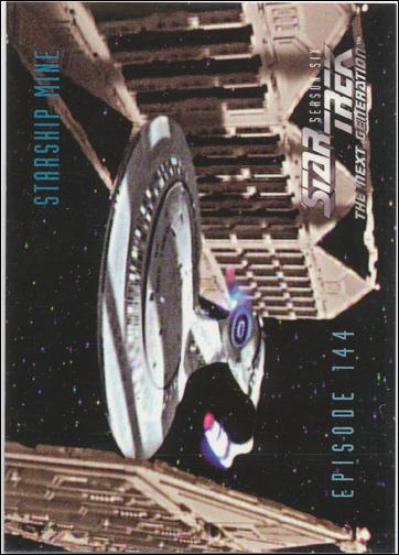 Star Trek: The Next Generation - The Episode Collection Season Six (Base Set) card 589 Starship Mine, Episode 144A