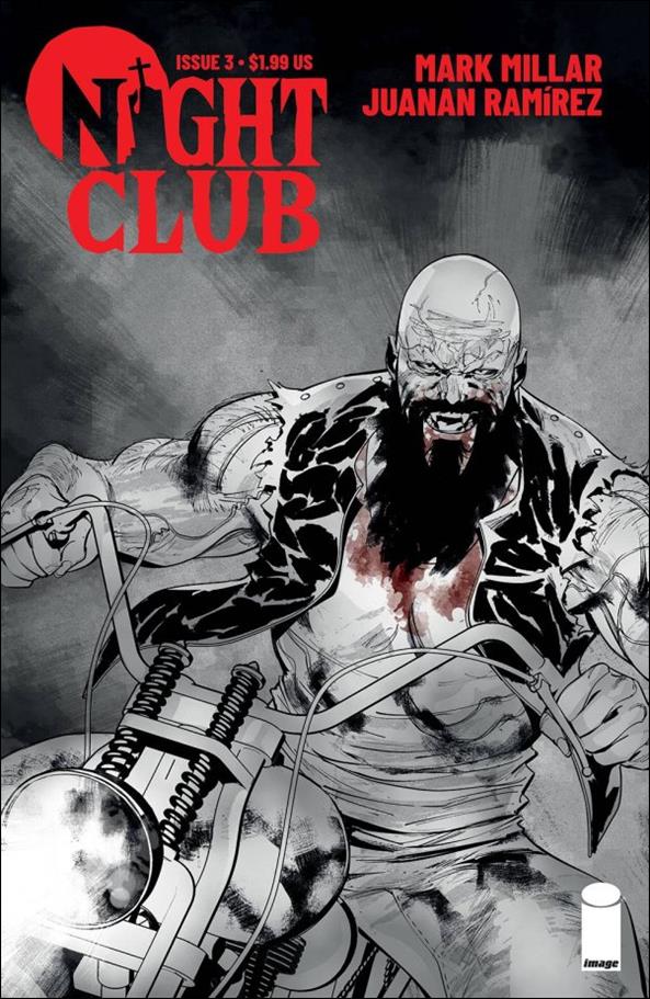 Night Club (2022) issue 3-B Juanan Ramirez B&W Cover