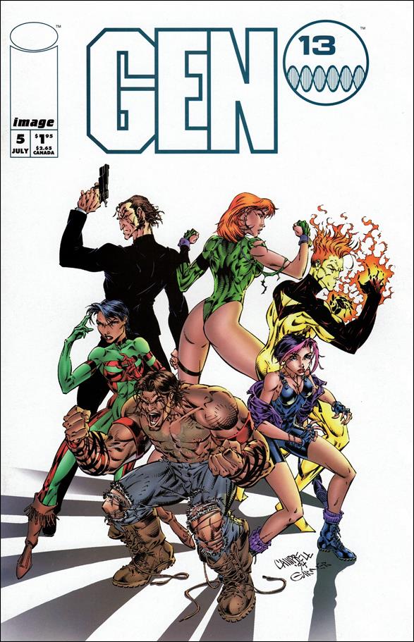 Gen13 (1994) issue 5 J. Scott Campbell Cover