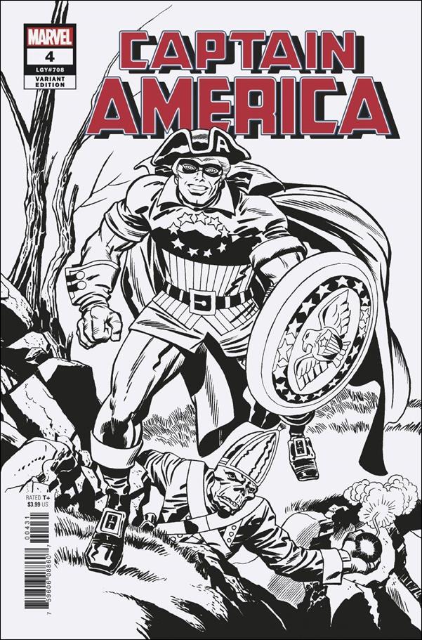 Captain America (2018) issue 4-E Jack Kirby Remastered B&W 1:100 Cover