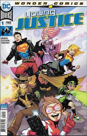 Young Justice (2019) issue 1-J Patrick Gleason Blue Logo Cover