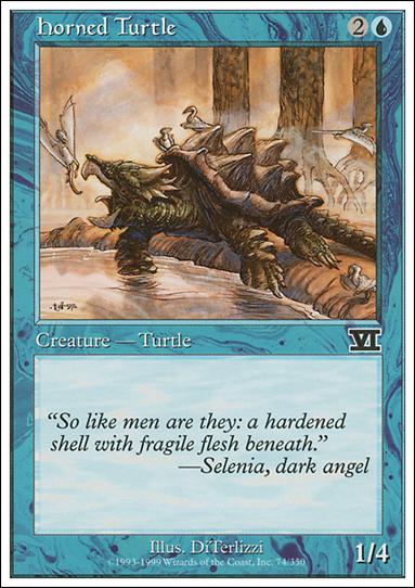 Magic the Gathering: 6th Edition (Base Set) card 74 Horned Turtle