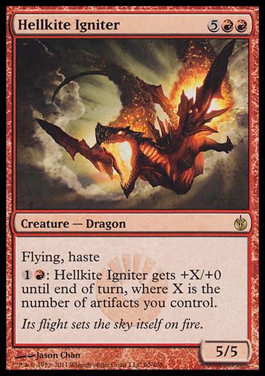 Magic the Gathering: Mirrodin Besieged (Base Set) card 65 Hellkite Igniter