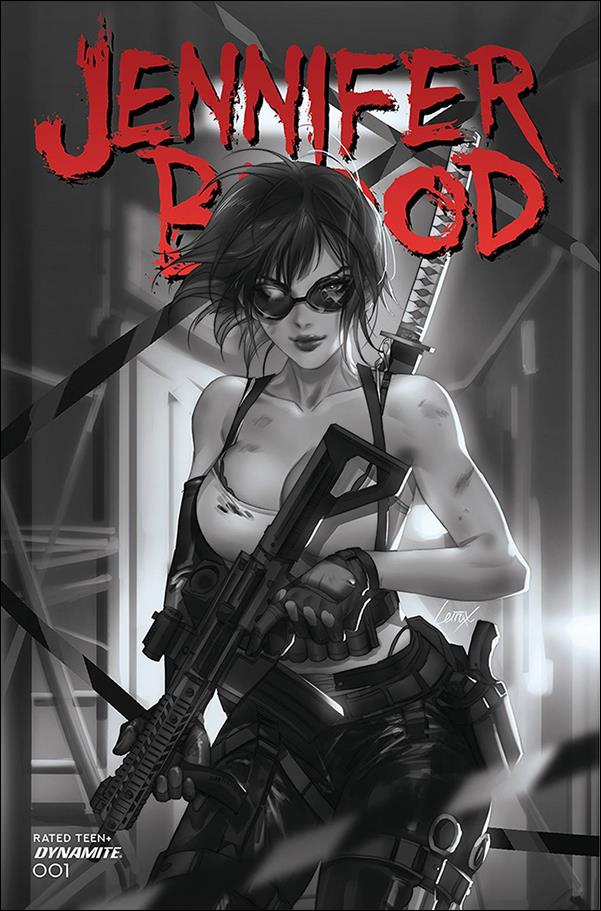 Jennifer Blood (2021) issue 1-J Leirix Li 1:15 Black & White Cover