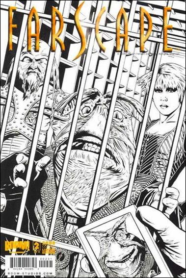 Farscape (2008) issue 2-C Joe Corroney Black and White Cover