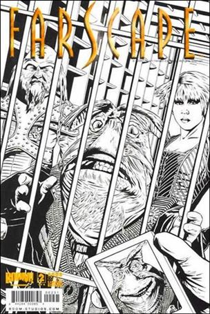 Farscape (2008) issue 2-C Joe Corroney Black and White Cover