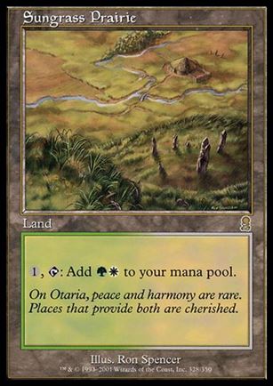 Magic the Gathering: Odyssey (Base Set) card 328 Sungrass Prairie