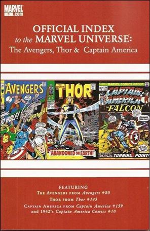Avengers, Thor & Captain America: Official Index to the Marvel Universe issue 3
