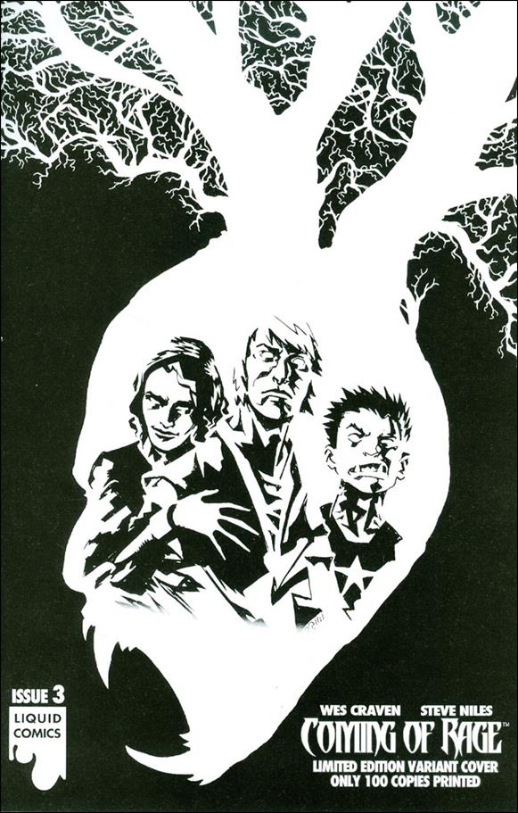 Coming of Rage issue 3-D Francesco Biagini Black & White Heart Cover 1/100