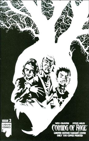 Coming of Rage issue 3-D Francesco Biagini Black & White Heart Cover 1/100