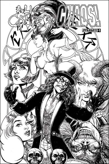 Alice Cooper vs Chaos! issue 1-C Black & White Cover 1:25