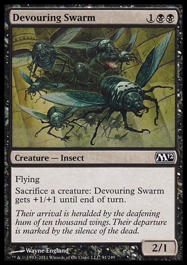 Magic the Gathering: 2012 Core Set (Base Set) card 91 Devouring Swarm