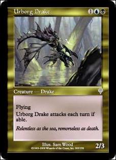 Magic the Gathering: Invasion (Base Set) card 283 Urborg Drake