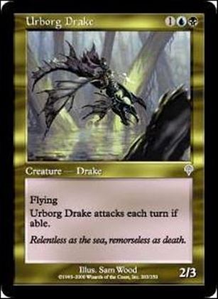 Magic the Gathering: Invasion (Base Set) card 283 Urborg Drake