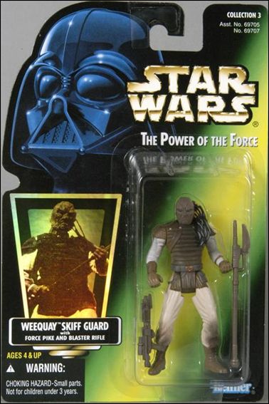 Star Wars: The Power of the Force 2 3 3/4" Basic Action Figures figure 44-C Weequay Skiff Guard (Collection 3) (Holofoil)