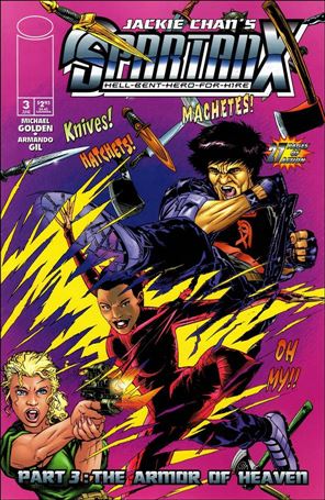 Jackie Chan's Spartan X: Hell-Bent-Hero-For-Hire issue 3 Michael Golden Cover