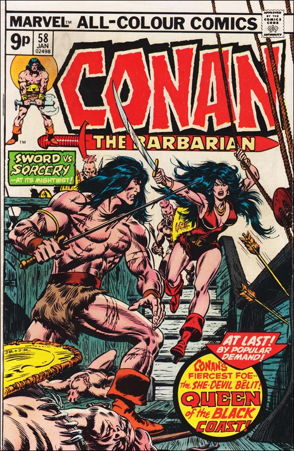 Conan the Barbarian (1970) issue 58-B UK Price Cover