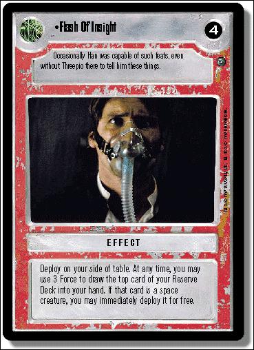Star Wars: Dagobah Limited (Base Set) card 110 Flash Of Insight