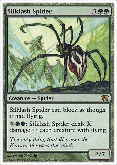 Magic the Gathering: 9th Edition (Base Set) card 271 Silklash Spider